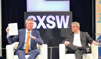 Mayor Bill de Blasio at South by Southwest