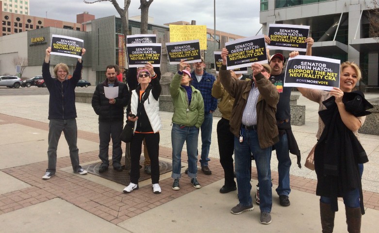 Salt Lake City Net Neutrality activists